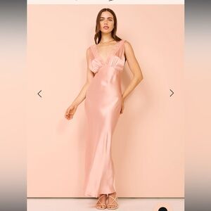 Maison Essentiele vintage maxi dress 100% silk